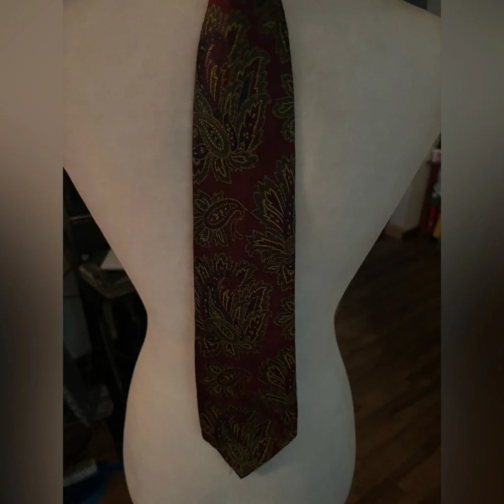Lot of 3 Patterned Designer Ties: Fendi, Valentino, Christian Dior Luxury Preppy